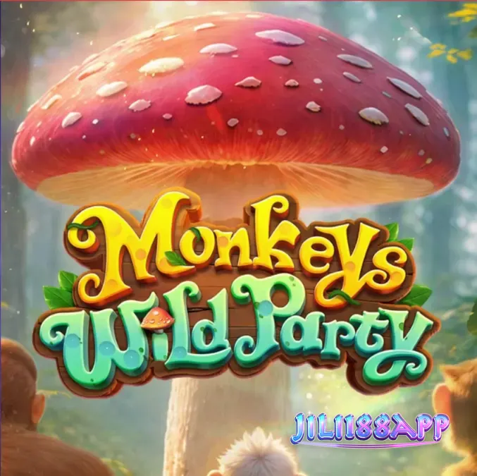 Tampilan visual slot Monkeys Wild Party dengan tema hutan tropis dan karakter monyet yang ceria.